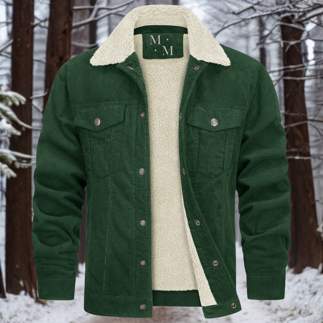 Martel Men’s Jacket | Fleece-Lined Corduroy Winter Style