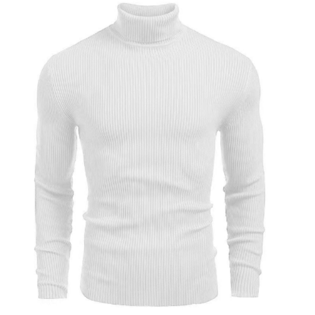 Matthew Men's Turtleneck Pullover | Ribbed Knit Pullover for Winter