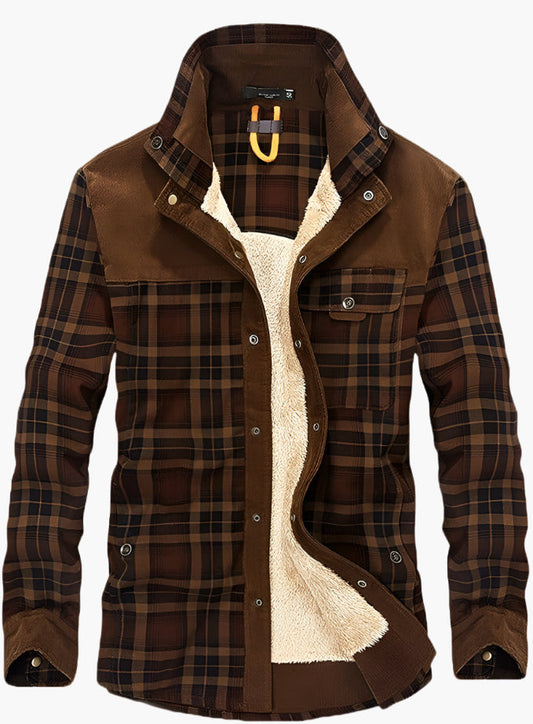 Lawrie Men’s Overshirt | Fleece-Lined Overshirt  for Autumn