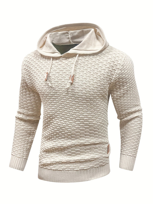 Kentley Hoodie | Men's Retro Knitted Hoodie for Winter