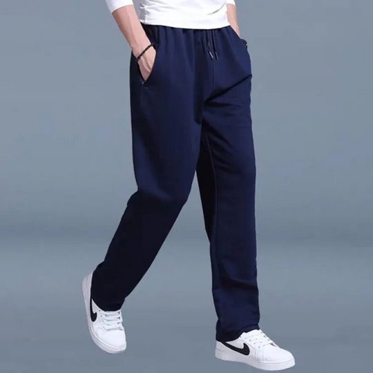 Jancarlo Men’s Joggers | Jogging Trousers with Elastic Waistband, Drawstring, and Side Pockets for Autumn
