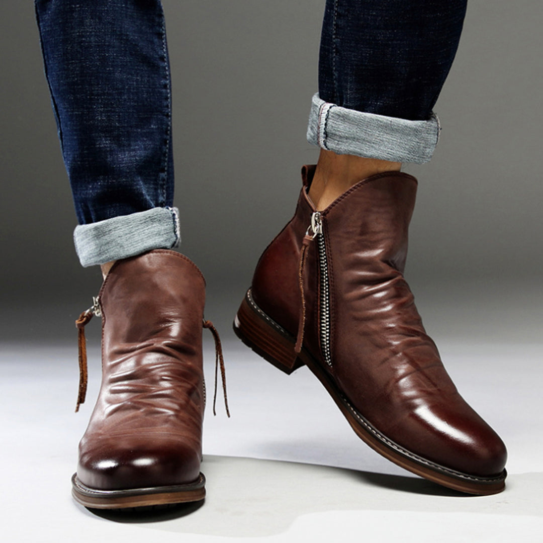 Lance Men’s Boots | Zip-Up Urban Ankle Boots for Autumn