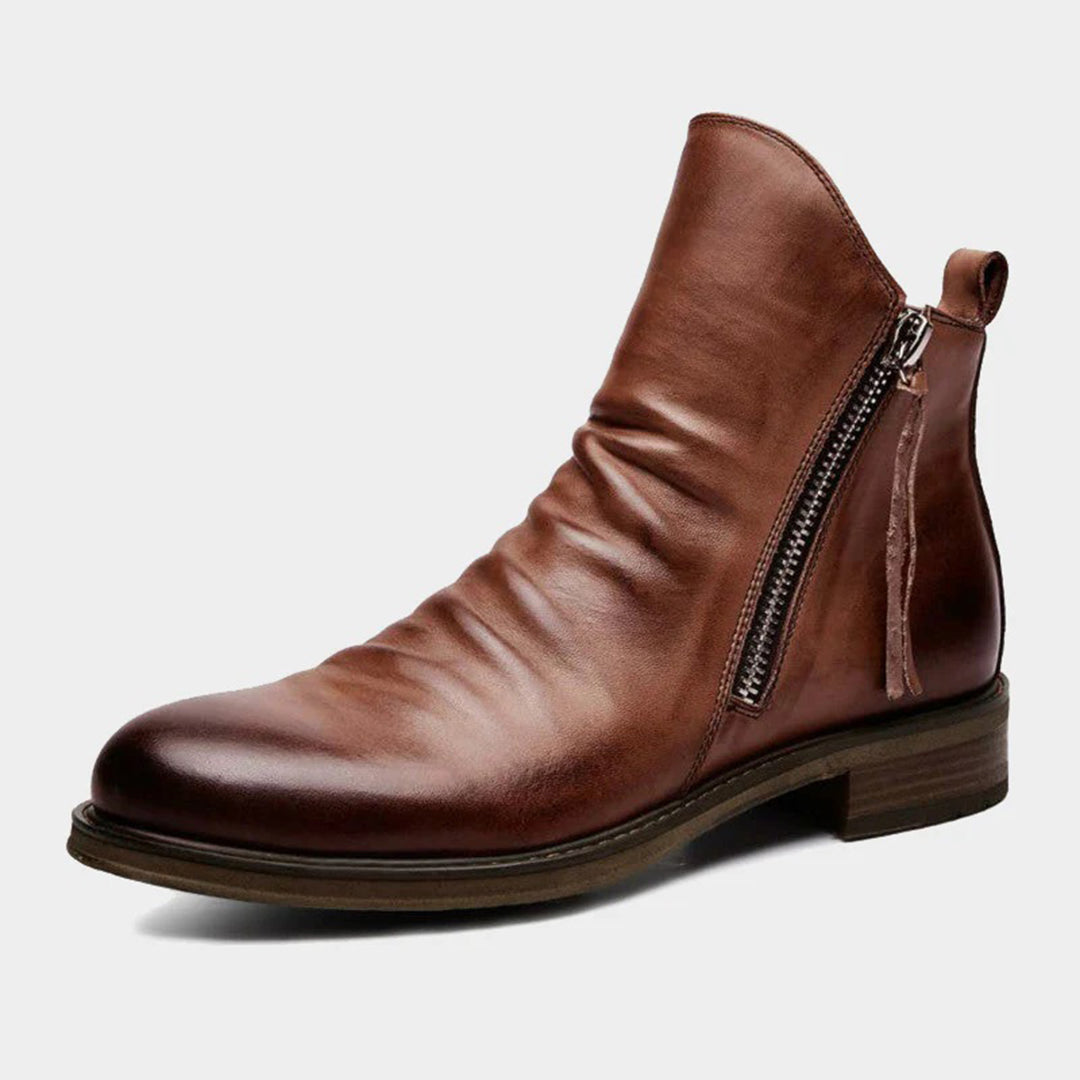 Lance Men’s Boots | Zip-Up Urban Ankle Boots for Autumn