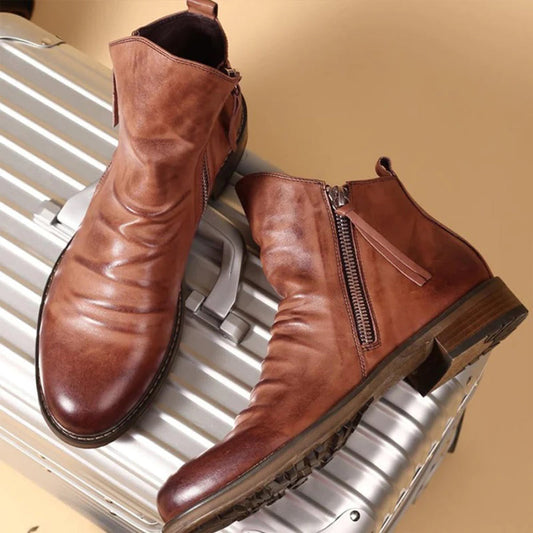 Lance Men’s Boots | Zip-Up Urban Ankle Boots for Autumn