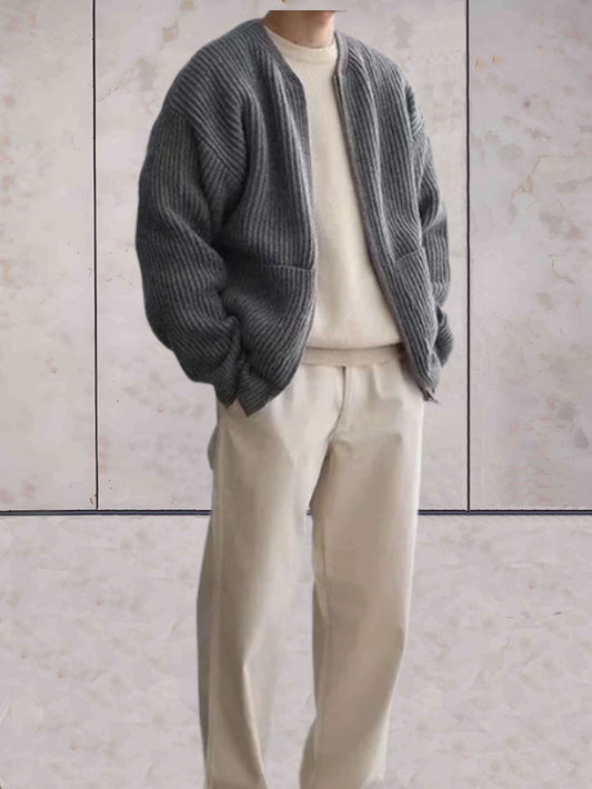 Baelan Vest | Casual Ribbed Knitted Men's Vest with Pockets