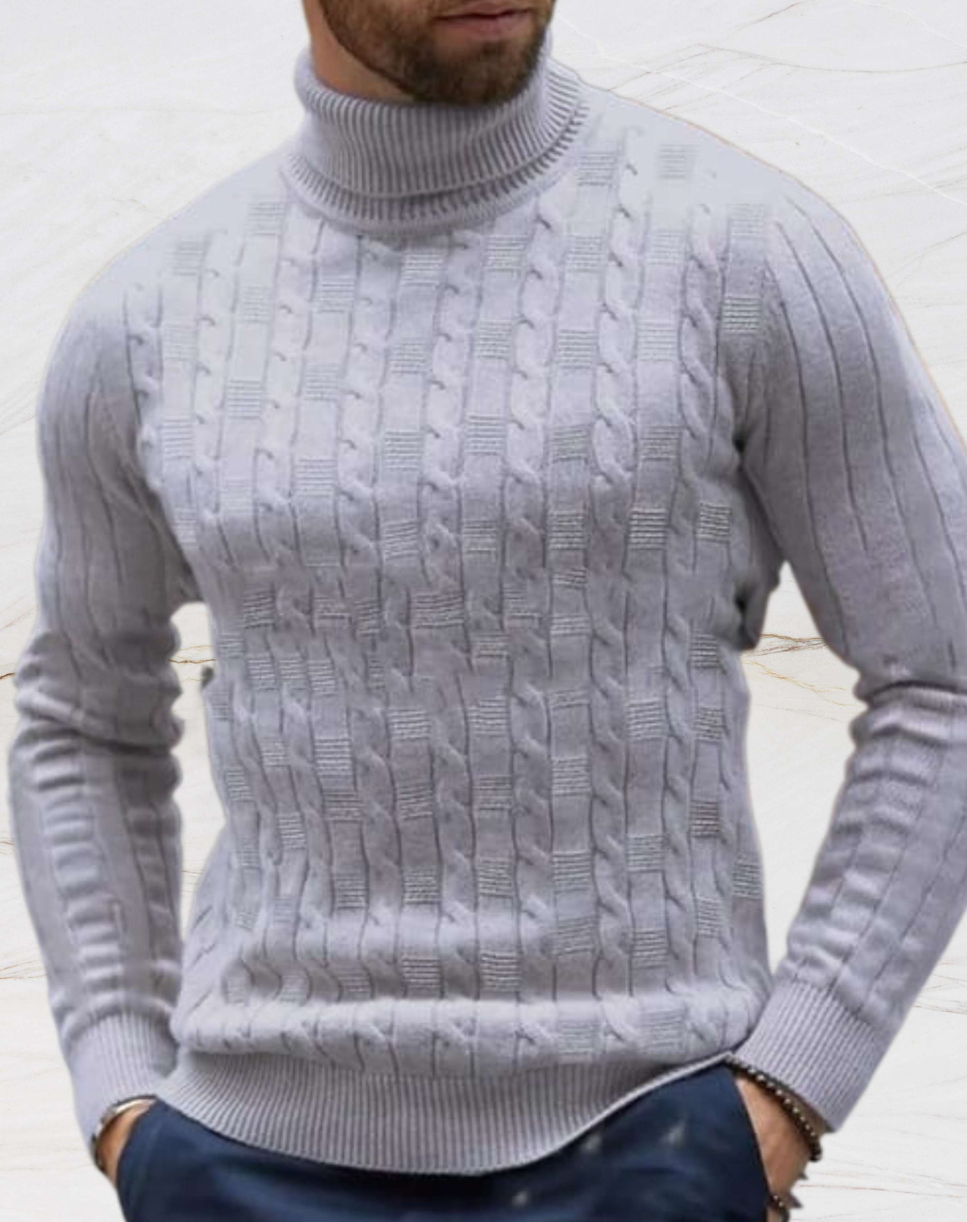 Barney Turtleneck Sweater | Men's Slim-Fit Turtleneck Knit