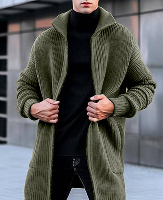 Berwyn Cardigan | Devon Men's Long Knitted Cardigan