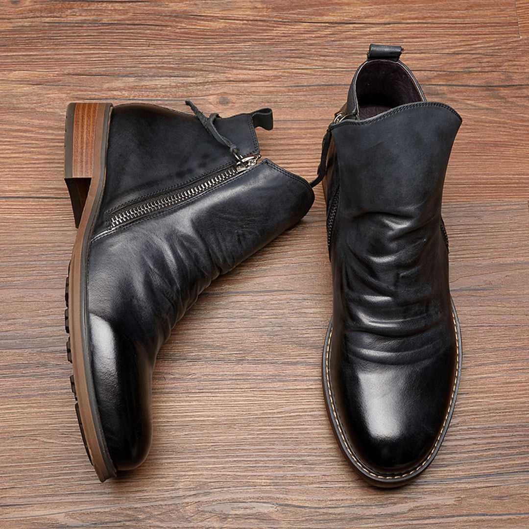 Lance Men’s Boots | Zip-Up Urban Ankle Boots for Autumn