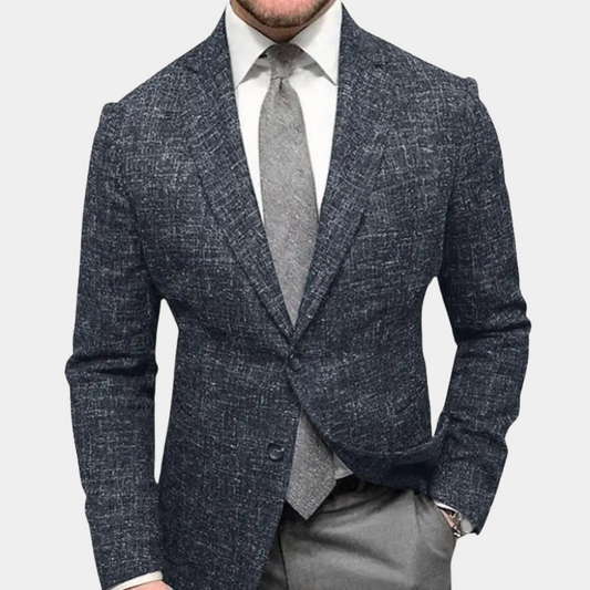 Jaceon Men’s Blazer | Slim Fit Single-Breasted Blazer with Lapel Collar for Autumn