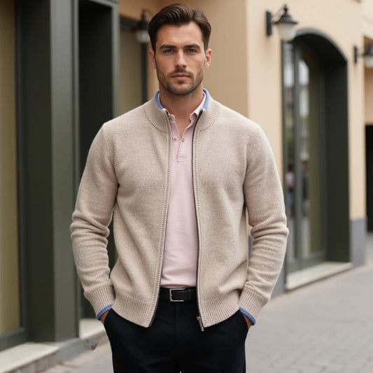 Landon Men’s Sweater | Zip-Up Sweater for Winter