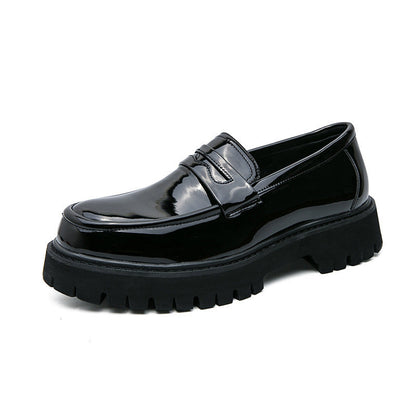 Caden Loafers | Men's Platform Height-Increasing Black Loafers