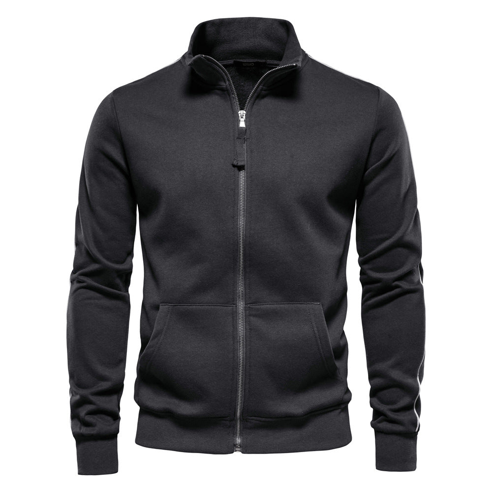 Edison Sweater | Men's Stand Collar Zipper Long Sleeve Sweater