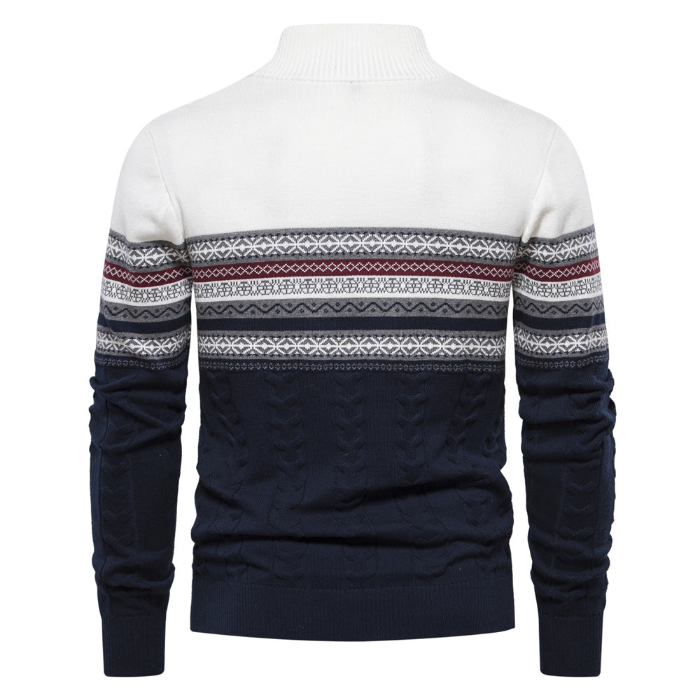 Eduardo Sweater | Knitted Half-Zip Cardigan