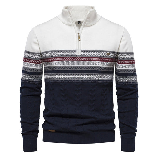 Eduardo Sweater | Knitted Half-Zip Cardigan