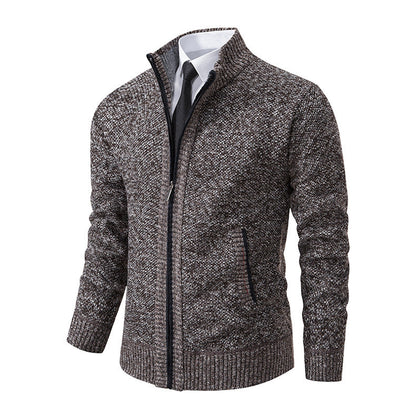 Elijah Cardigan | Men's Plus Size Casual Knit Cardigan with Fashion Collar