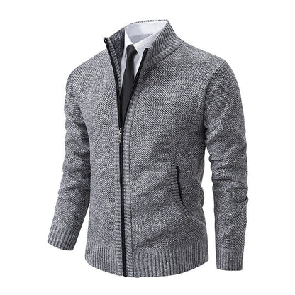 Elijah Cardigan | Men's Plus Size Casual Knit Cardigan with Fashion Collar