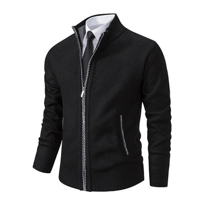 Elijah Cardigan | Men's Plus Size Casual Knit Cardigan with Fashion Collar