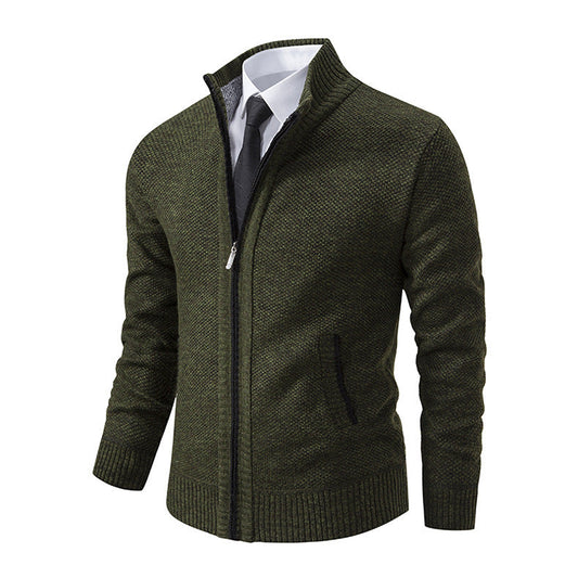 Elijah Cardigan | Men's Plus Size Casual Knit Cardigan with Fashion Collar