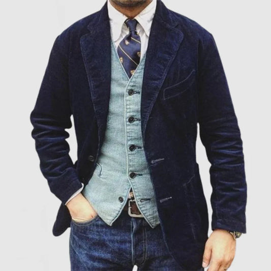 Elkan Corduroy Jacket | Men's Vintage Lapel Outerwear