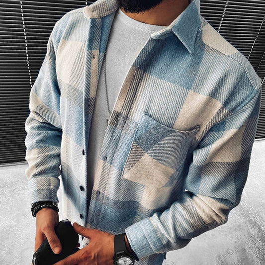 Emil Cardigan | Casual Plaid Shirt Cardigan