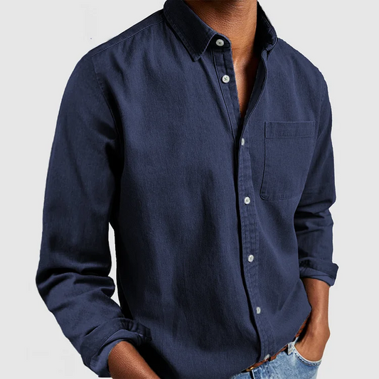 Emir Cotton Long-Sleeve Shirt | Men's Casual Versatile Fit