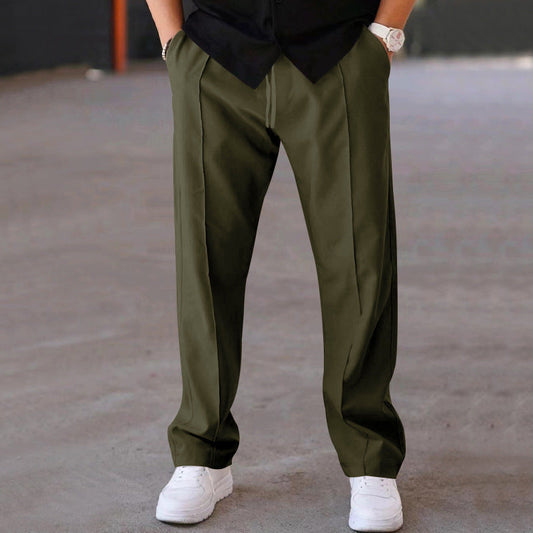 Enrico Wide-Leg Trousers | Men's Relaxed Casual Fit
