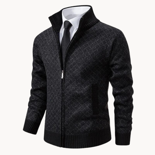 Jalen Full Zip Cardigan | Knitted Cardigan for Winter