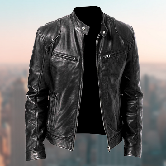 Fabian Elegant Leather Jacket | Men's High-Quality Timeless Outerwear