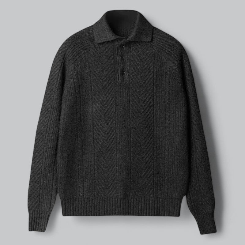 Galen Men’s Polo Shirt | Old Money Long Sleeve with Timeless Elegance