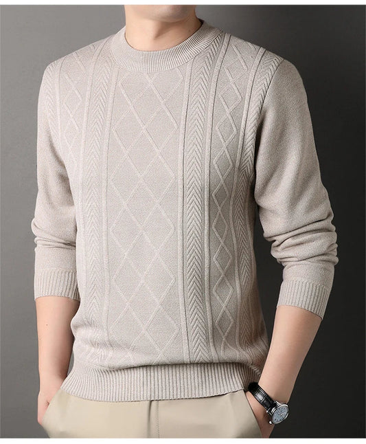 Geoffrey Men's Sweater | Warm Knit Autumn-Winter Pullover