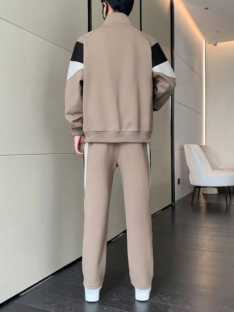 Geralton Men’s Casual Set | Stylish Jacket and Matching Outfit