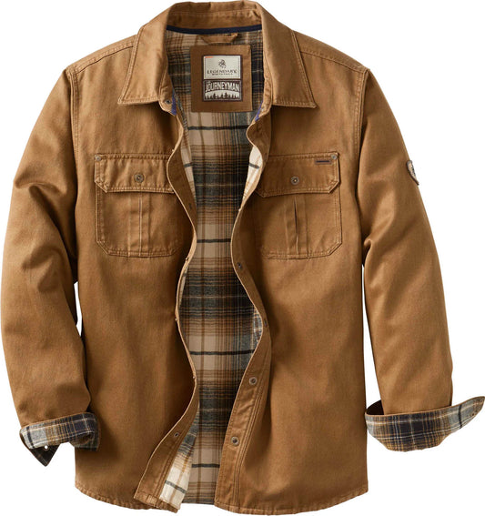Jahlani Men’s Jacket | Waxed Trucker Jacket with Button Front, Chest Pockets, and Warm Lining for Winter