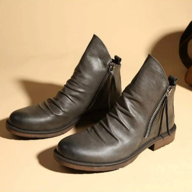 Lance Men’s Boots | Zip-Up Urban Ankle Boots for Autumn