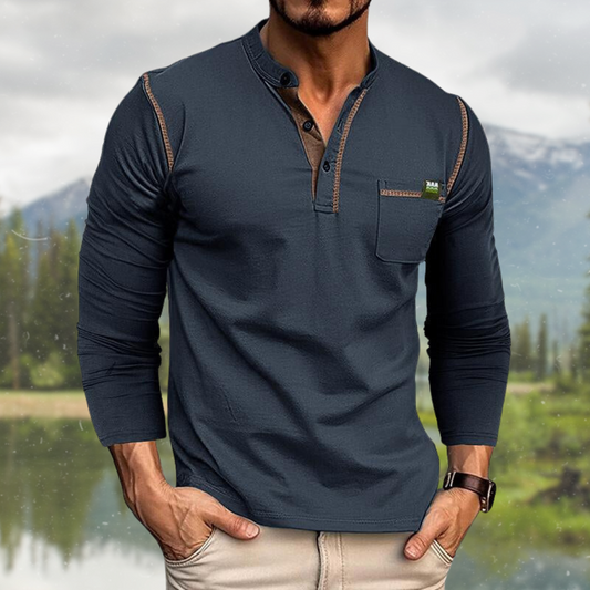 Midas Men’s Shirt | Long Sleeve with Chest Pocket