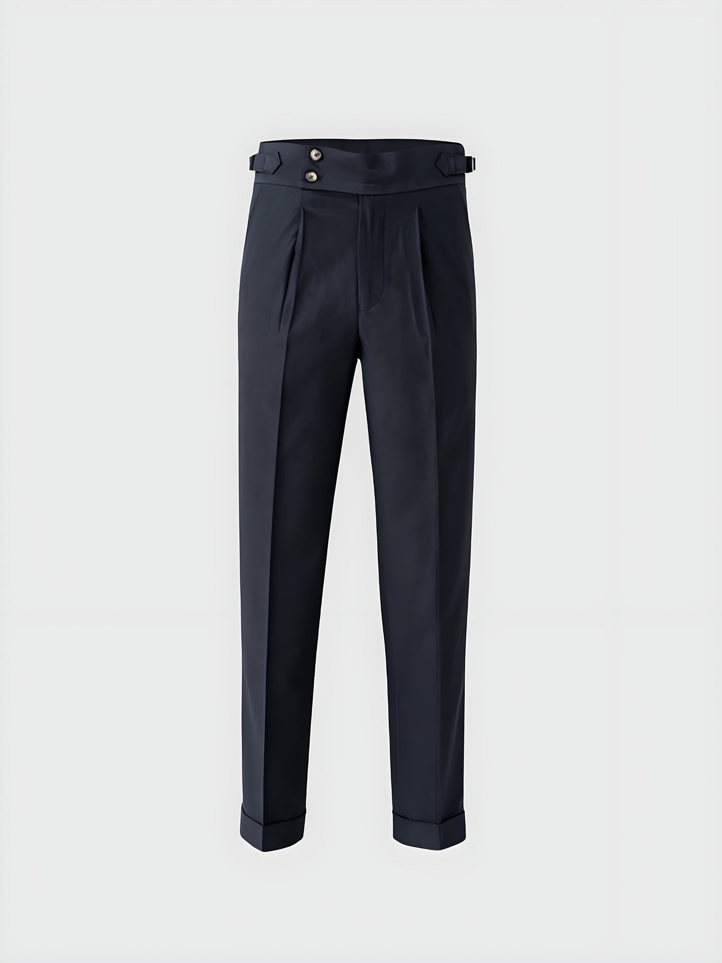 Kelvin Pants | Men's Autumn High Waist Straight-Leg Draped Trousers