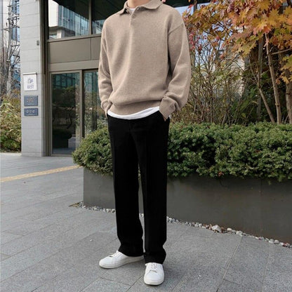 James Button Collar Cardigan | Knit Cardigan for Autumn