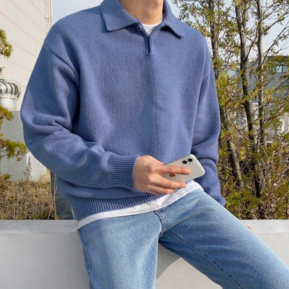 James Button Collar Cardigan | Knit Cardigan for Autumn