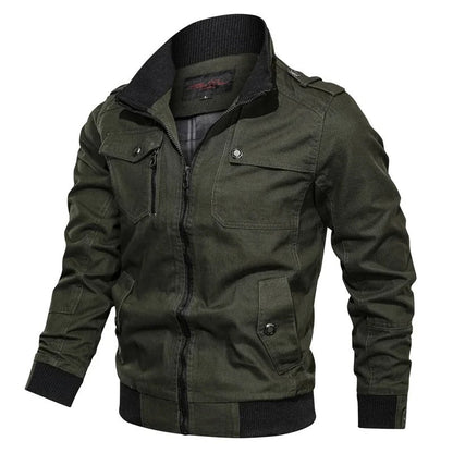 Harlan Men’s Military Motorcycle Jacket | Stylish and Durable Outerwear