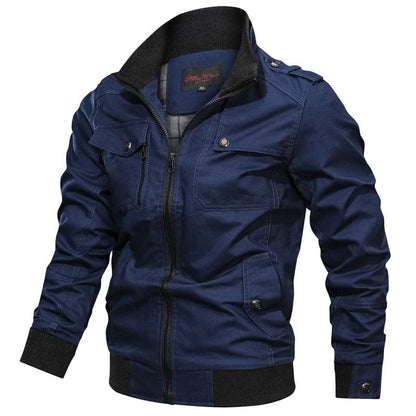 Harlan Men’s Military Motorcycle Jacket | Stylish and Durable Outerwear