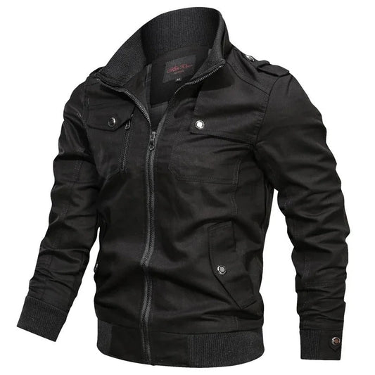 Harlan Men’s Military Motorcycle Jacket | Stylish and Durable Outerwear