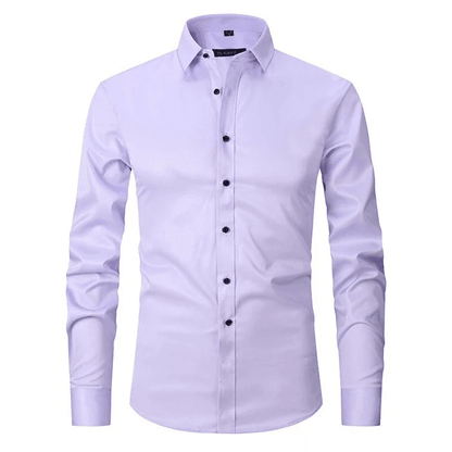 Hollister Men’s Long-Sleeve Polo Shirt | Elastic and Anti-Wrinkle Design