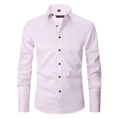 Hollister Men’s Long-Sleeve Polo Shirt | Elastic and Anti-Wrinkle Design