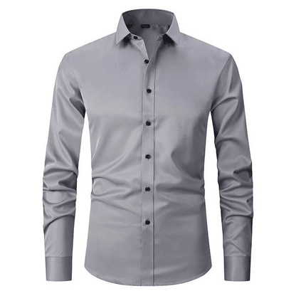 Hollister Men’s Long-Sleeve Polo Shirt | Elastic and Anti-Wrinkle Design