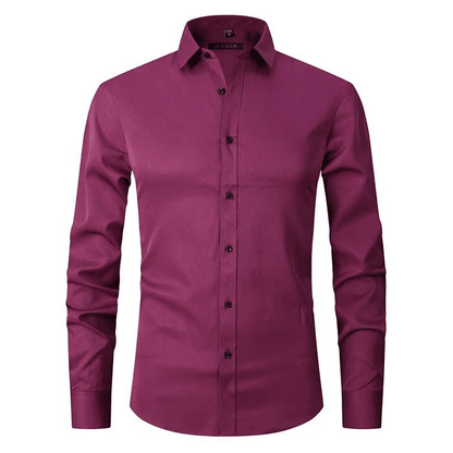 Hollister Men’s Long-Sleeve Polo Shirt | Elastic and Anti-Wrinkle Design
