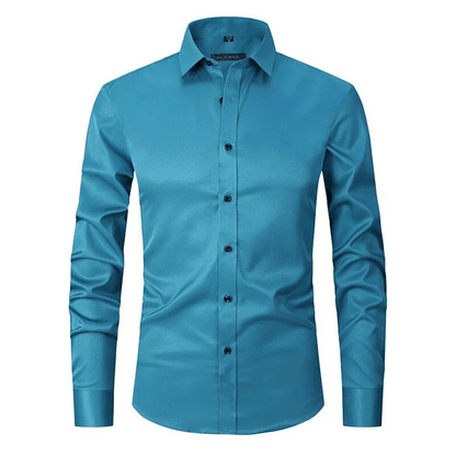 Hollister Men’s Long-Sleeve Polo Shirt | Elastic and Anti-Wrinkle Design