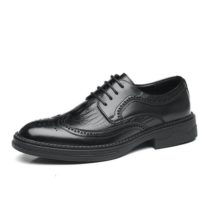 Ichabod Dress Shoes | Men's Refined Vegan Leather Wingtip Oxfords