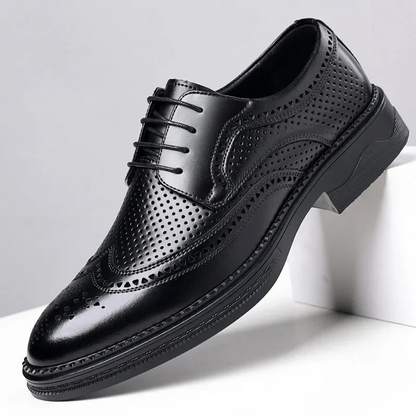 Ichabod Dress Shoes | Men's Refined Vegan Leather Wingtip Oxfords