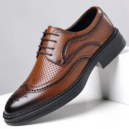 Ichabod Dress Shoes | Men's Refined Vegan Leather Wingtip Oxfords