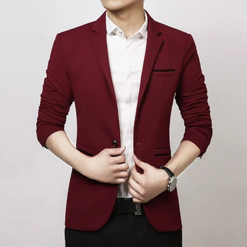 Idanell Blazer | Men's Casual Slim-Fit Blazer with One Button