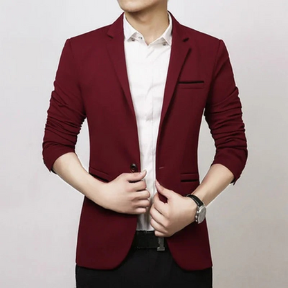 Idanell Blazer | Men's Casual Slim-Fit Blazer with One Button